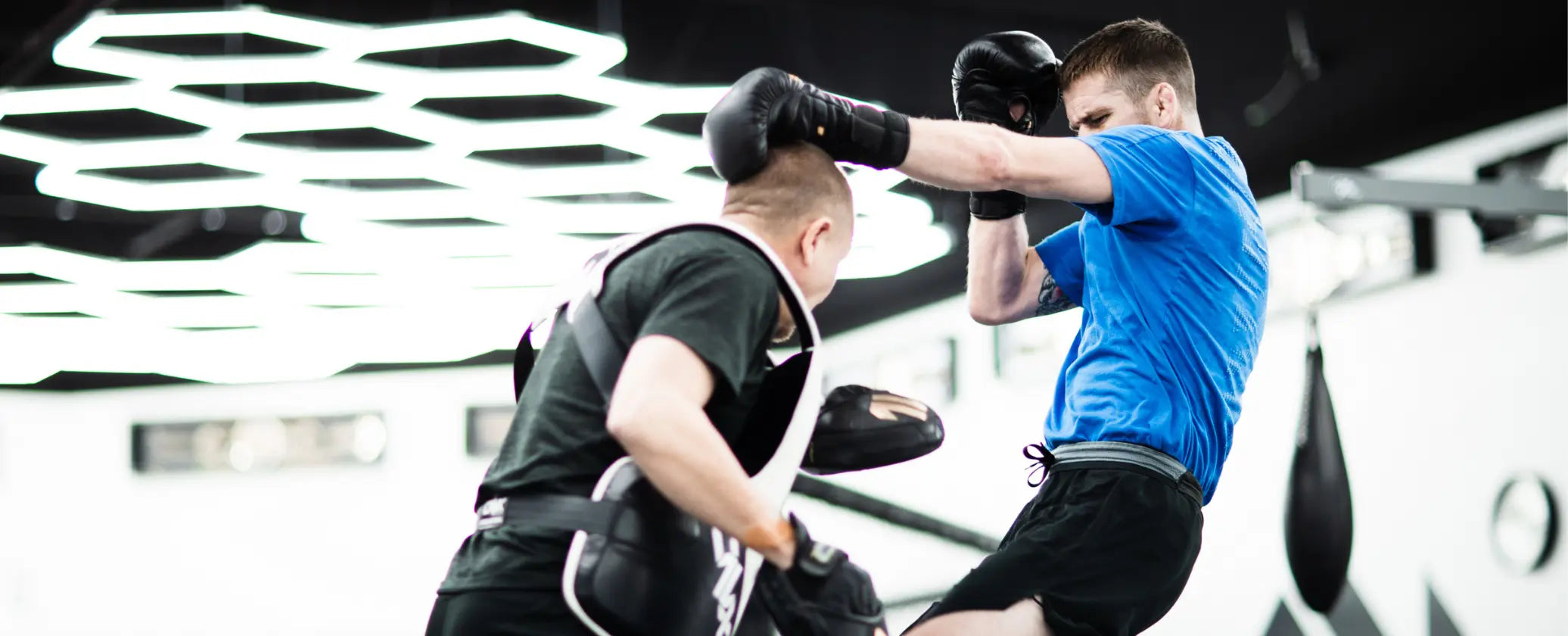 UFC fighter Cory Sandhagen and Coach Wittman training in the ONX gym.