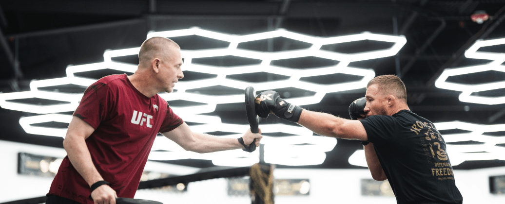 Trevor Wittman and UFC Figther Justin Gaethje training with ONX MMA Gloves and Equipment..