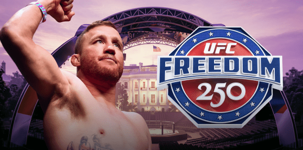 Justin Gaethje at UFC Freedom 250: Built for Exactly This Moment