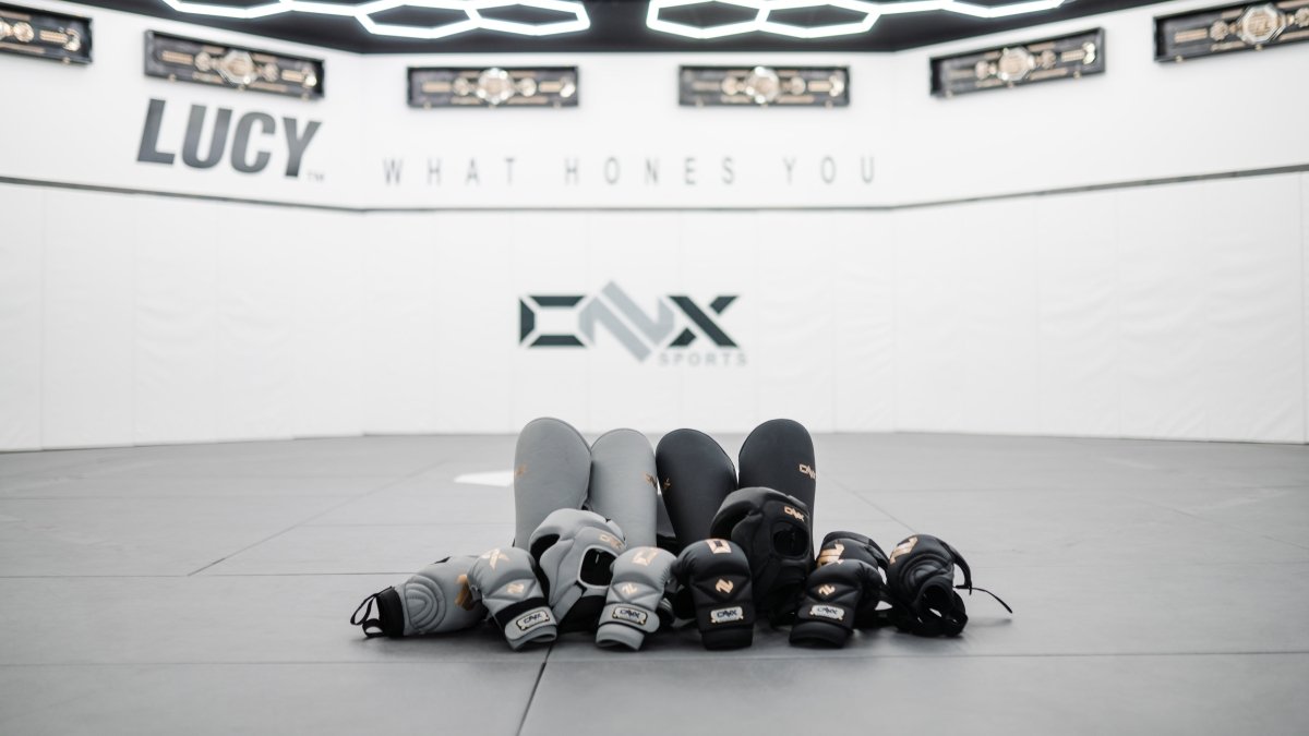 UFC fighter Kumar Usman training with Trevor Wittman with ONX gloves.