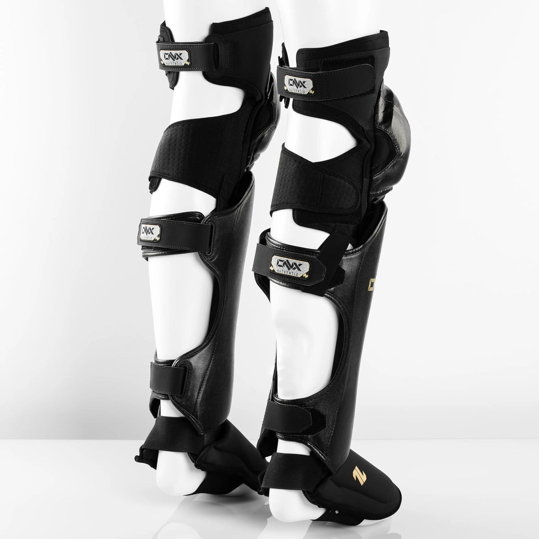 MMA Shin Guards & Knee Guards Bundle (LEFT & RIGHT PAIR) - NEW ONX Sports, INC MMA Fight Gloves and Gear by Trevor Wittman