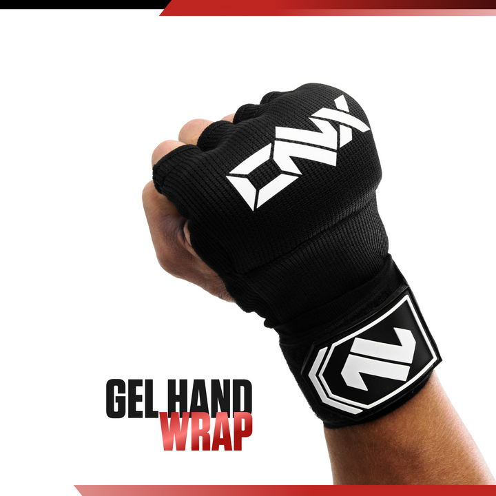 ONX gel hand wraps showing material texture and branding
